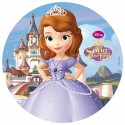 CIALDA in ostia PRINCIPESSA SOFIA DISNEY per DECORAZIONE TORTA