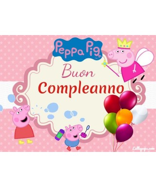 Cialda per torta Peppa Pig