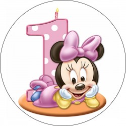 Cialda  ostia MINNIE Baby per DECORAZIONE TORTA