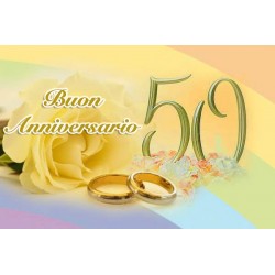 Cialda per torta Anniversario 50 anni